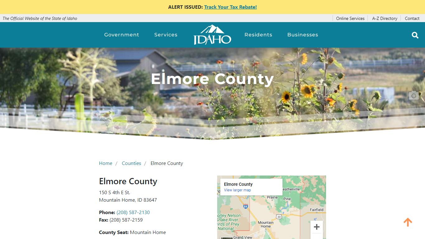 Elmore County | The Official Website of the State of Idaho